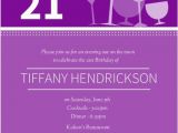 21st Birthday Invitations for Girls Cocktail Glasses 21st Birthday Invitations 21st Birthday