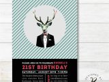 21st Birthday Invitations Male 21st Birthday Invitation Adult Birthday Invitations for Men