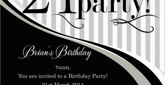 21st Birthday Invitations Male 21st Birthday Invitation Templates Male Templates