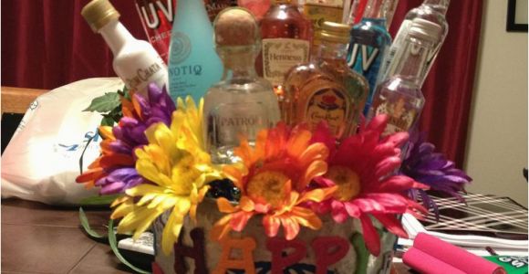 23rd Birthday Ideas for Him Maria 39 S 23rd Birthday Shot Gift Basket Shot Bottle Gift