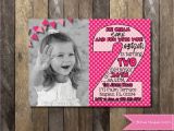 2nd Birthday Party Invitations Girl Printable Second Birthday Minnie Mouse Invitation Mickey Mouse