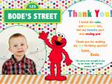 2nd Birthday Thank You Cards Sesame Street 2nd Birthday Invitations Best Party Ideas