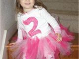 2t Birthday Girl Outfit Items Similar to Pink 2nd Second Birthday Tutu Outfit 2t