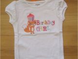 2t Birthday Girl Shirt toddler Girl Gymboree Fox Cupcake Birthday Girl White