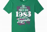 34th Birthday Gifts for Him Happy 1983 Its My 34th Birthday Gift Ideas T Shirt Pl