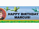 3d Dinosaur Happy Birthday Banner Dinosaurtrain Personalized Photo Vinyl Banner