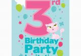 3rd Birthday Party Invites 3rd Birthday Party Supplies Party Delights