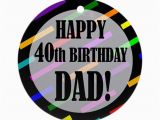 40th Birthday Ideas for Dad 40th Birthday for Dad ornament Round by Birthdayhumor1