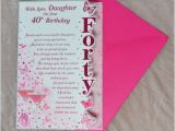 40th Birthday Ideas for Daughter with Love Daughter On Your 40th Birthday Card Beautiful