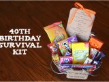40th Birthday Ideas for Female Friend 40th Birthday Survival Kit Such the Spot