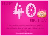 40th Birthday Ideas for Female Friend 40th Birthday Wishes 365greetings Com