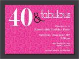 40th Birthday Invites Templates 40th Birthday Free Printable Invitation Template