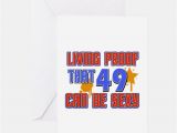 49th Birthday Card 49th Birthday Greeting Cards Thank You Cards and Custom