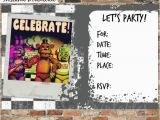 5 Nights at Freddy S Birthday Invitations Five Nights at Freddy 39 S Invitations and Thank You Cards