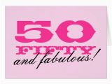 50 and Fabulous Birthday Cards 50th Birthday Card for Women 50 and Fabulous Zazzle Com
