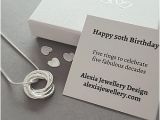 50th Birthday Gifts for Her Jewellery Mom 50th Birthday Etsy