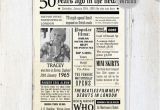 50th Birthday Gifts for Him Australia Australia Fun Facts 1966 50th Birthday Poster by