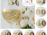 50th Birthday Mementos Gold 50th Birthday Personalised Wine Glass by Inaspinniquesway