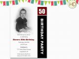 50th Birthday Party Invitations with Photo Photo Birthday Invitation 50th Birthday Party by Hdinvitations