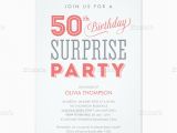 50th Birthday Party Invite Wording Surprise 50th Birthday Party Invitation Wording