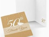 50th Birthday Thank You Cards 50th Anniversary Anniversary Thank You Cards 8 Count