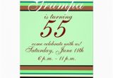 55th Birthday Invitations 55th Birthday Invitation Zazzle