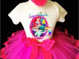 5th Birthday Dresses Ariel Little Mermaid Hot Pink Girl 5th Fifth Birthday Tutu