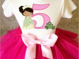 5th Birthday Girl Tutu Outfits Pink Tiana Frog Princess 5th Fifth Birthday Tutu Outfit