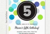 5th Birthday Invitation Wording Boy 5th Birthday Invitation for Boys Blue Green Confetti Silver