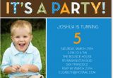 5th Birthday Invitation Wording Boy Photo Birthday Invitations Ideas Bagvania Free Printable