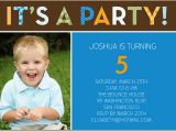 5th Birthday Invitation Wording Boy Photo Birthday Invitations Ideas Bagvania Free Printable