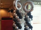 60 Year Old Birthday Decorations 60th Birthday Party Balloon Decorations Pinterest