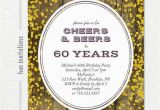 60 Year Old Birthday Invitations 60th Birthday Invitation for Men Cheers Beers to 60 Years