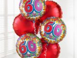 60th Birthday Flowers Delivered Uk Gift Delivery 60th Birthday Balloon Bouquet isle Of