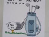 60th Birthday Golf Gifts for Him Personalised Golf Birthday Card Sport 18th 21st 30th