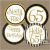 65 Birthday Decorations 65th Birthday Cupcake toppers Black Gold 65 Years Bday