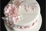 65th Birthday Flowers 65th Birthday Cake White Pink Flowers Allies Stuff