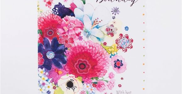65th Birthday Flowers 65th Birthday Card Bunch Of Flowers Only 99p