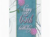 65th Birthday Flowers Happy 65th Birthday with Fun Flowers Greeting Card Zazzle