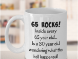 65th Birthday Gifts Male Happy 65 Year Old 1954 65th Birthday Gift Mug for Women or