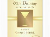 65th Birthday Invitation Wording 65th Birthday Surprise Party Invitations Gold 4 25 Quot X 5
