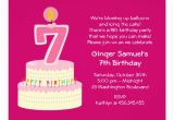 7 Year Old Birthday Invitation Wording 7th Birthday Wishes Quotes Quotesgram