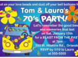 70 S Birthday Party Invitations 70 Birthday Invitations Templates Bagvania Free