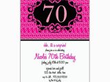70 S Birthday Party Invitations Milestone 70 Pink Floral Birthday Invitations Paperstyle