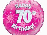 70th Birthday Flowers Delivered Gift Delivery 70th Birthday Pink Balloon isle Of Wight