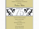 75 Birthday Invitation Wording 75