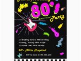 80 S themed Birthday Invitations totally 80 39 S Birthday Party Invitations Zazzle Com