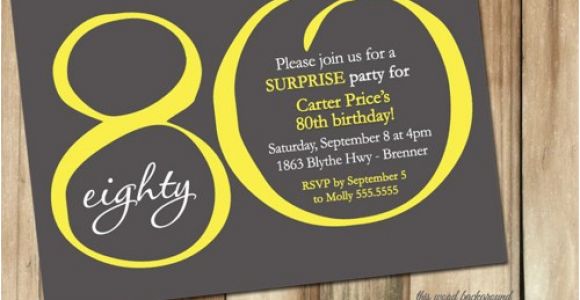 80 Year Old Birthday Party Invitations Free Printable 80th Birthday Invitations Free Invitation