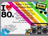 80s Birthday Party Invitation Wording 1980 39 S Invitation 80 39 S theme Party Digital File