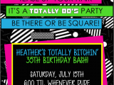 80s themed Birthday Party Invitations totally Awesome 80 39 S theme Party Ideas and 80 S Party